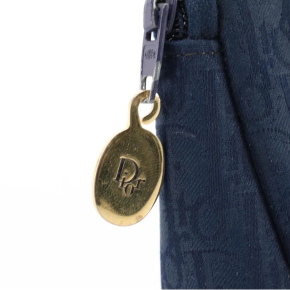 Christian Dior Trotter Jacquard Zip Cosmetic Bag Vintage - Picture 5 of 8